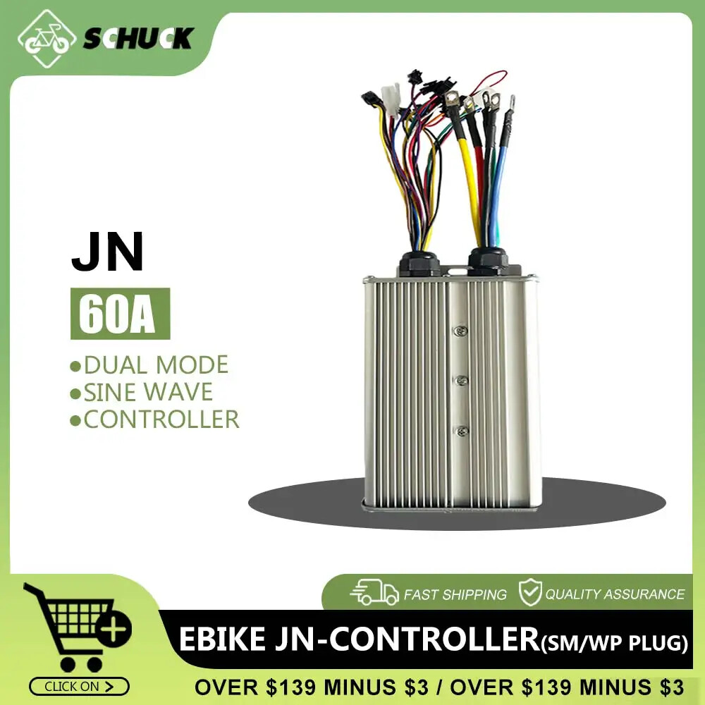 60A Dual Mode Controller with Light Lock Plug for 1000/1500/2000/3000W Motor
