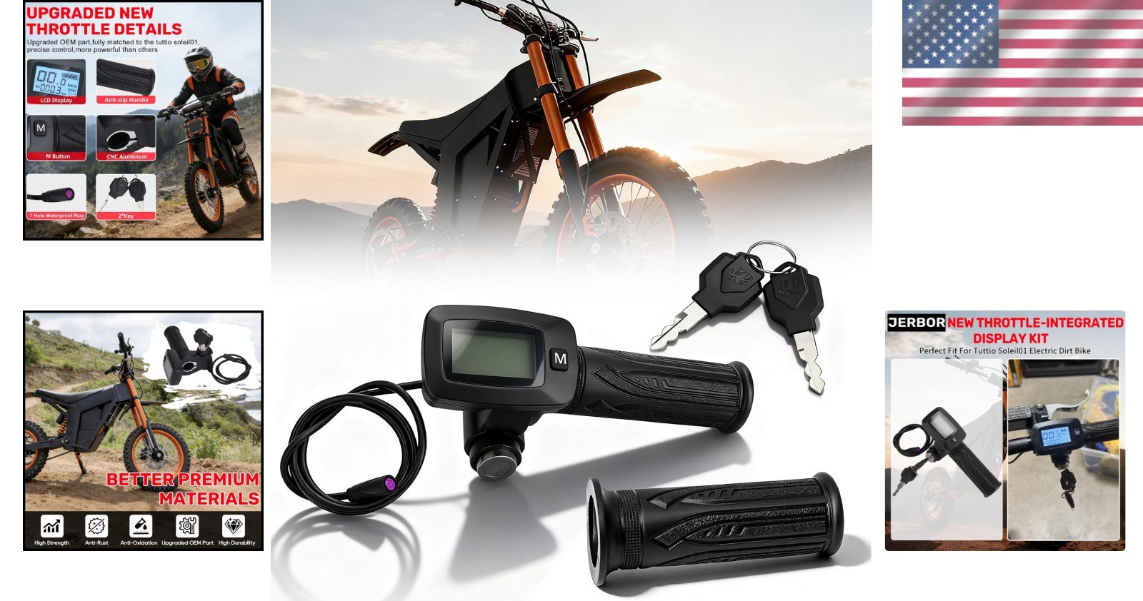 Modern Throttle with LCD Display for Tuttio Soleil01 – Enhanced Safety & Control