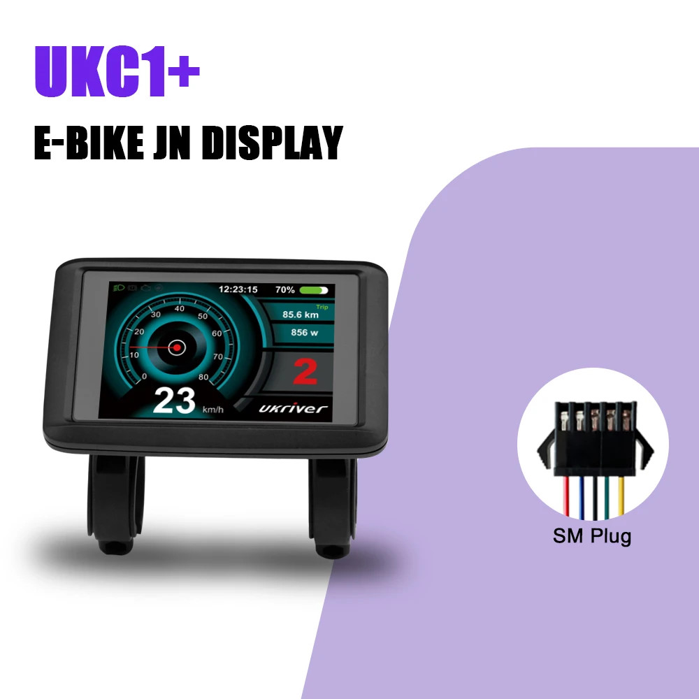 E-bike LCD Display 24V 36V 48V 52V 60V 72V Use for UART2 Protocol Controller