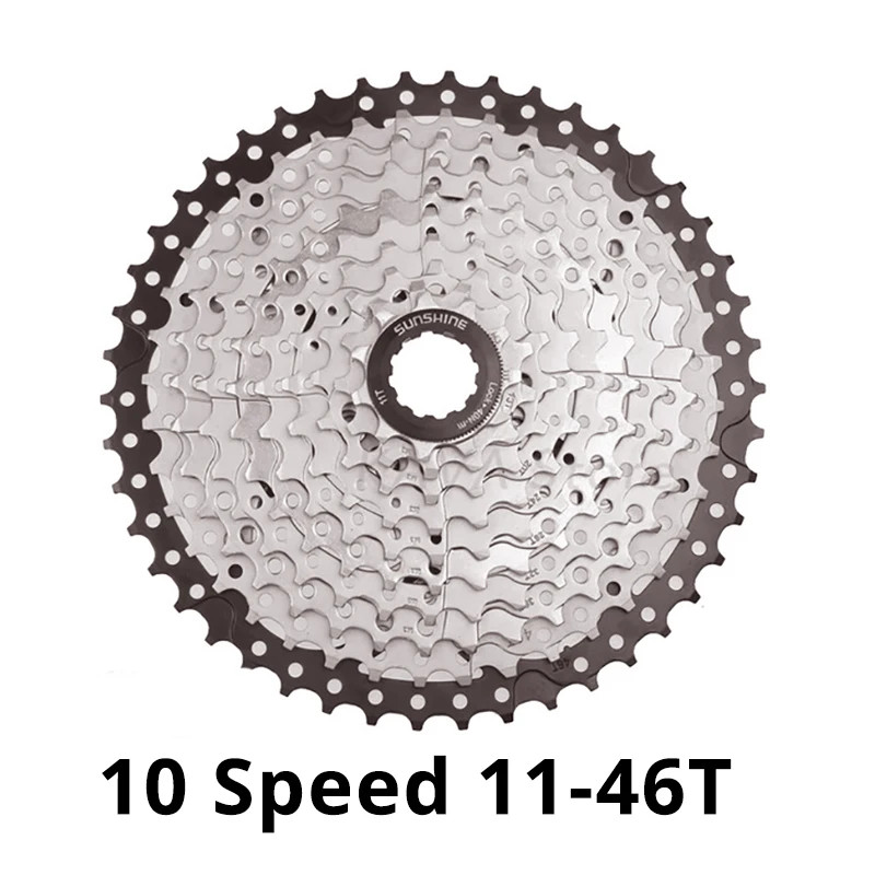 SUNSHINE 10 Speed Cassette 10S 11S 12S MTB Bike Road Bicycle Freewheel 10V 11V 1