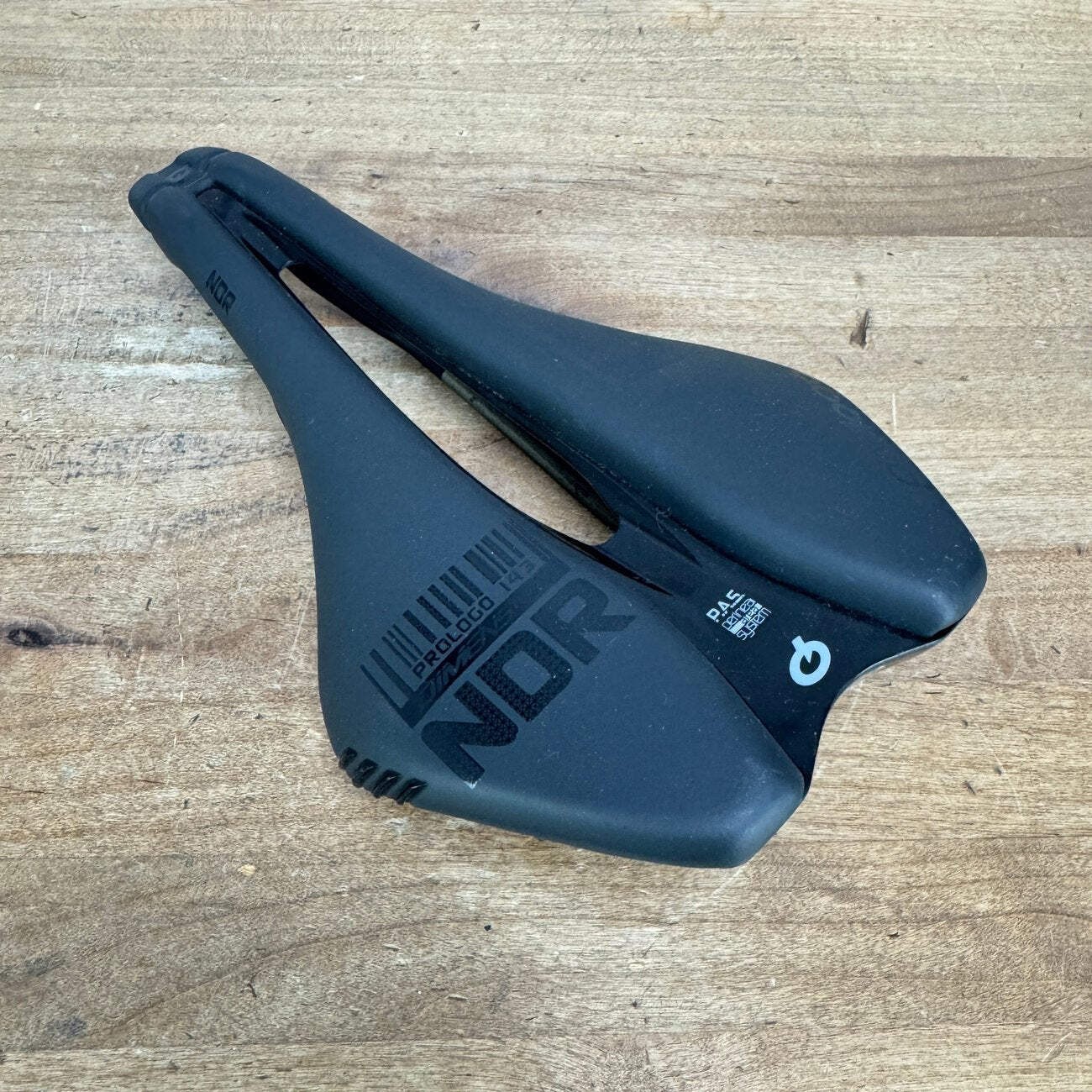 Low Mile! Prologo Dimension NDR Pas 143mm 7x7mm T4.0 Chromoly Rails Bike Saddle