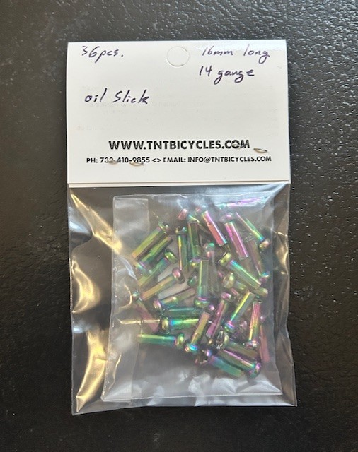 FREE SHIPPING – OIL SLICK / JET FUEL Bicycle Spoke NIPPLES 14G / 16mm 36pcs