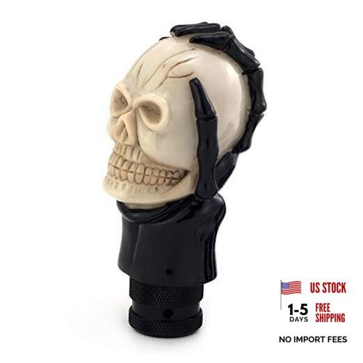 Skull Manual Car Knob Shifter – Auto Gear Shift Handle – Magic Skeleton Beige