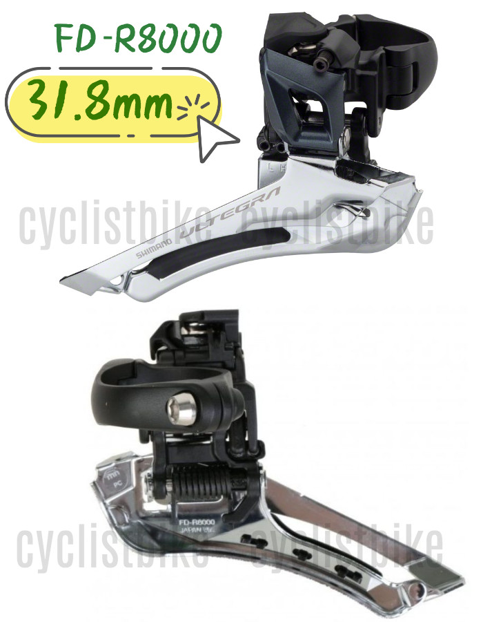 Shimano Ultegra 2×11-speed (31.8mm) Front Derailleur FD-R8000 Clamp New