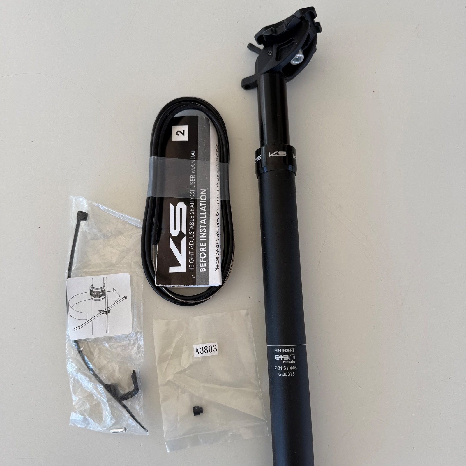 Kind Shock KS Rage-i 75mm Bicycle Dropper Seatpost with Remote 31.6 x 292mm NEW