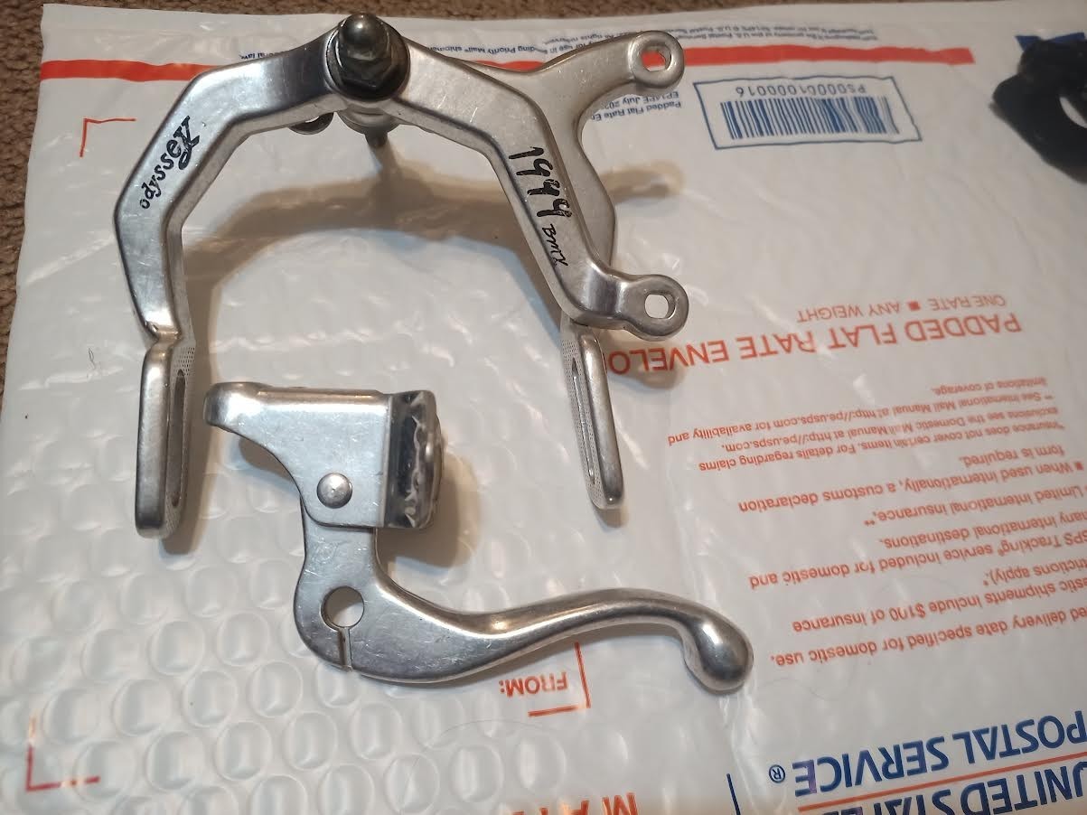 Odyssey 1999 bmx rear brake set no hardware.