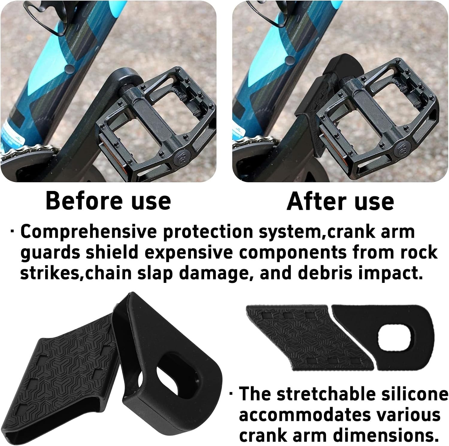 Universal Bike Crank Boot Sleeve – Quick Install & Enhanced Riding Performance
