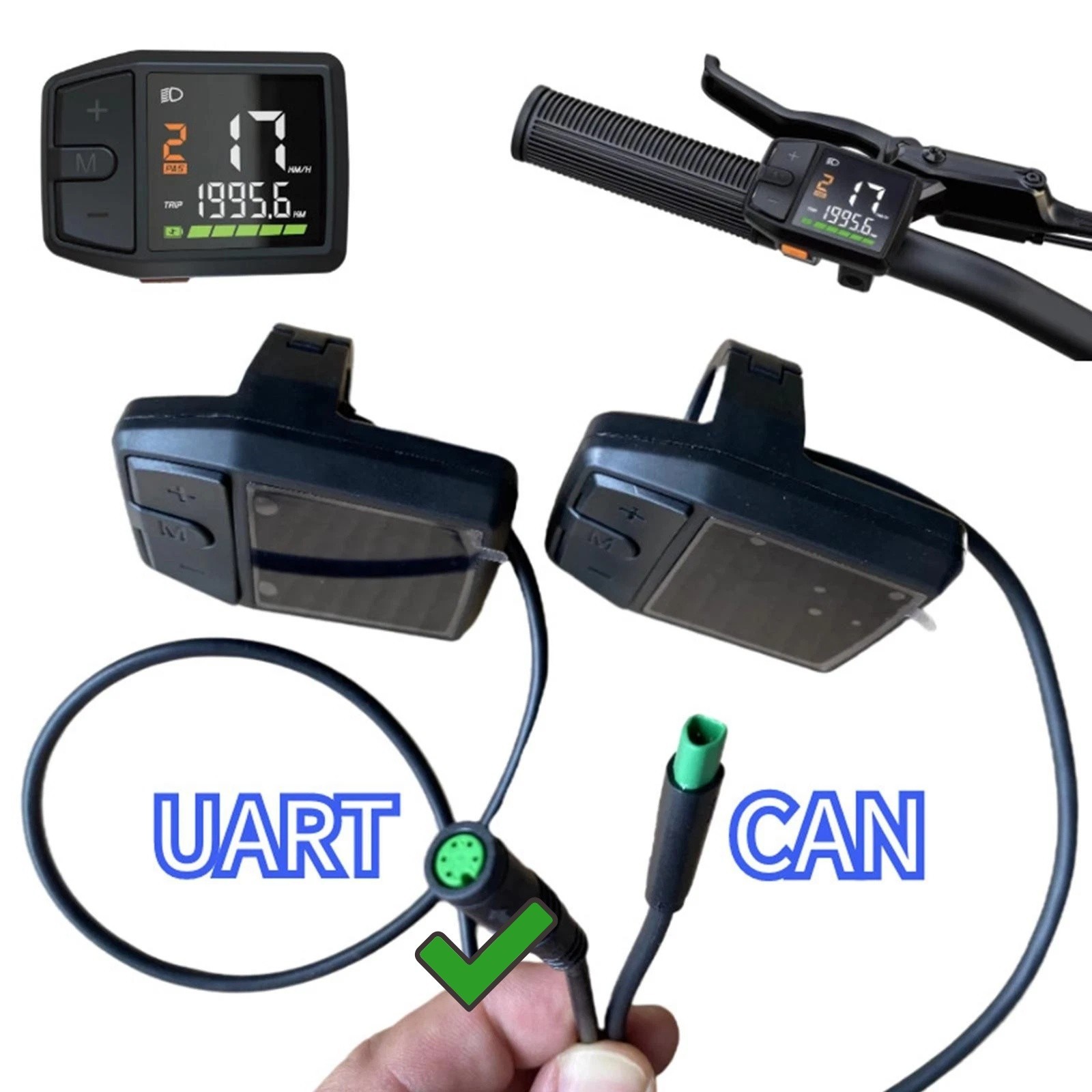 E-Bike 24V/36V/48V DZ41 LCD Display for BAFANG BBS01 BBS02 HD Mid-Motor UART