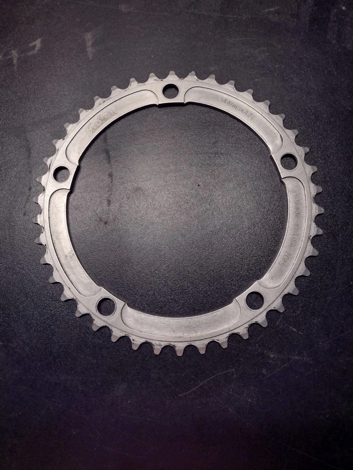 Salsa 144×42 Tooth Chainring Silver Single Speed