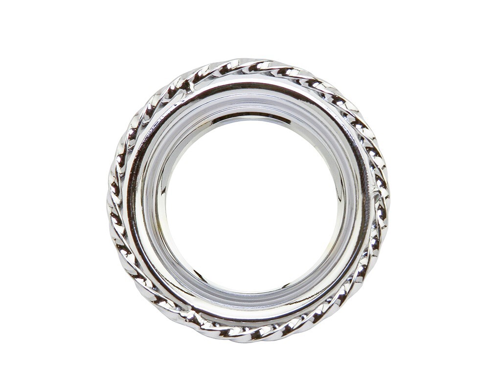 F&R LOWRIDER 51MM LONG SQUARE TWISTED CHROME BOTTOM BRACKET STEEL CUP.