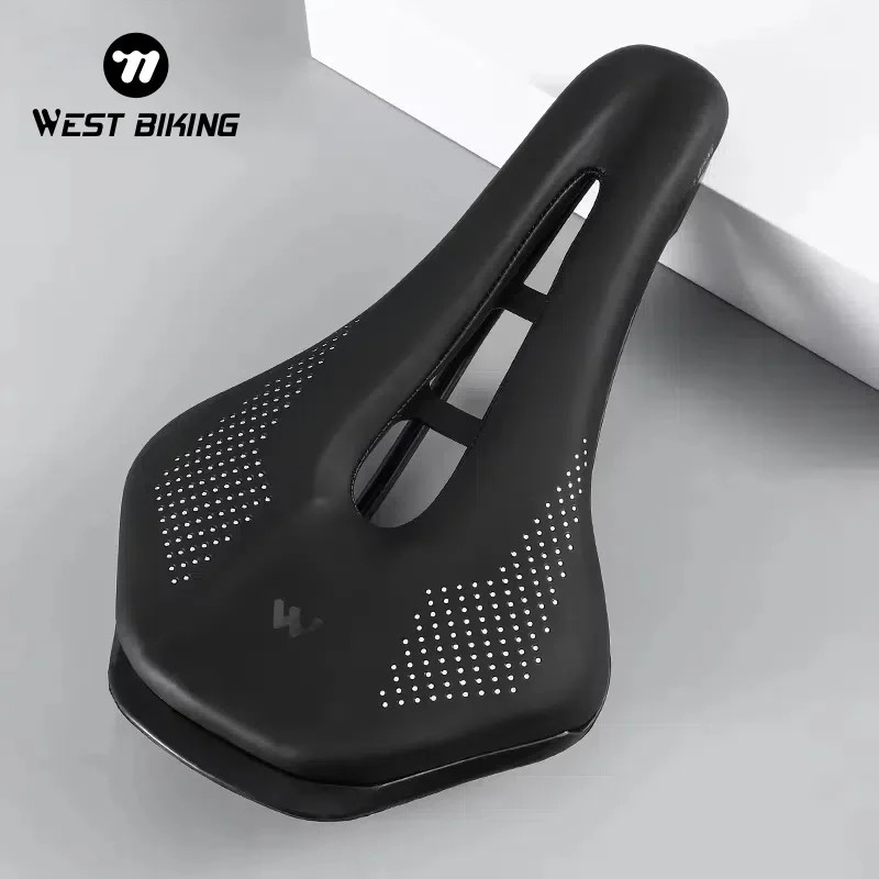 WEST BIKING Ultralight Mountain Bicycle Saddle MTB Short Nose Road Bike Seat PU