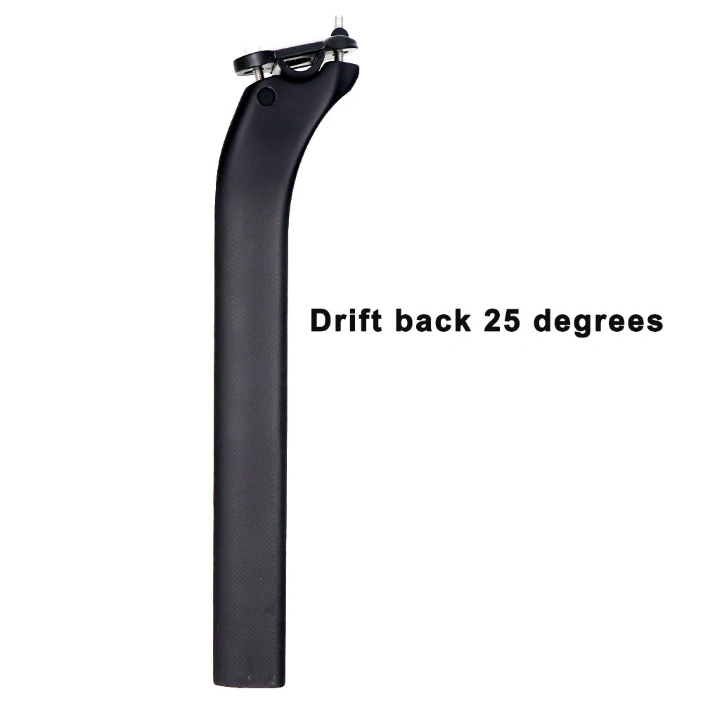 Carbon Fiber Bicycle Seat Tube 25 Degree Seatpost for F8/F10/F12 340mm Length
