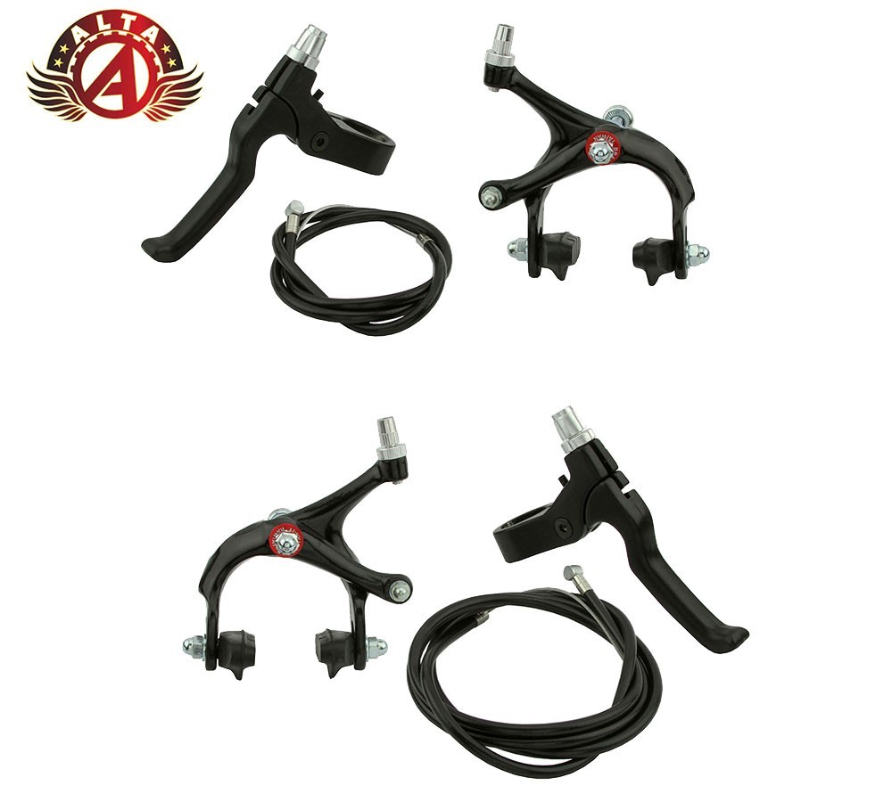 ALTA 700c Fixie/Road Front & Rear Alloy Brake Set Black Side-Pull Calipers.