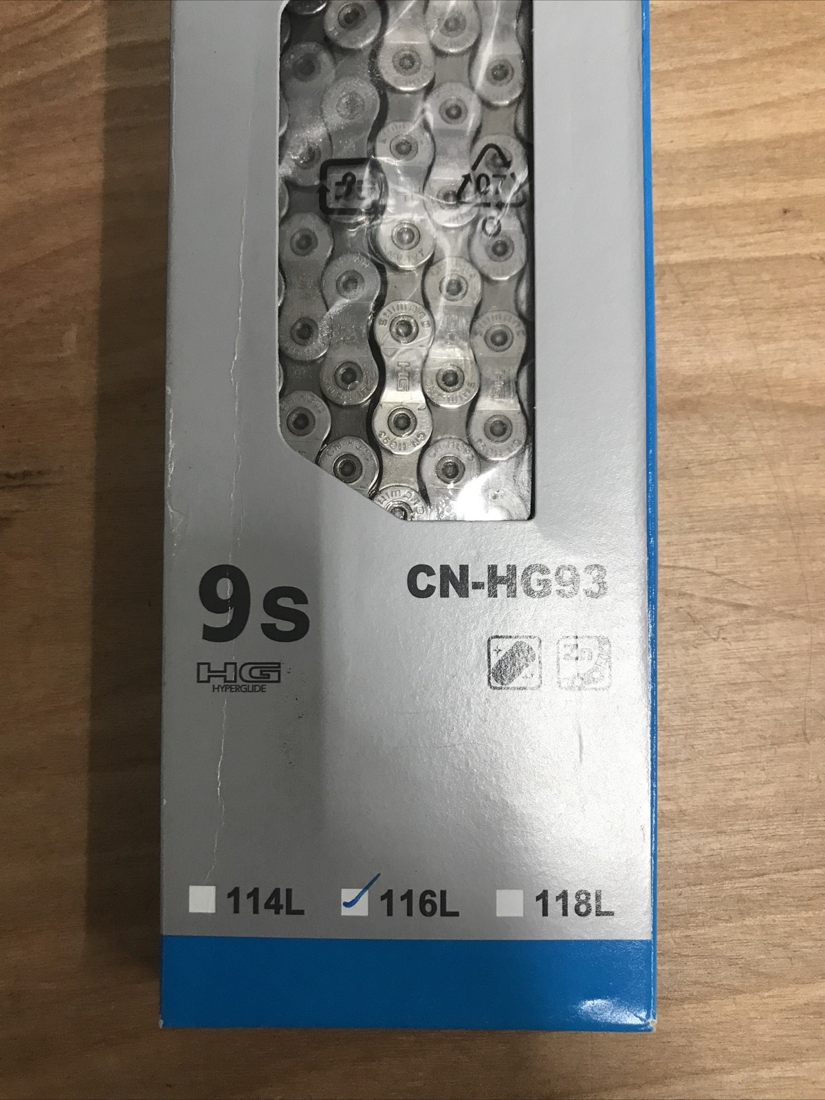 Shimano Alfine CN-HG93 Chain – 9-Speed, 116 Links, Silver