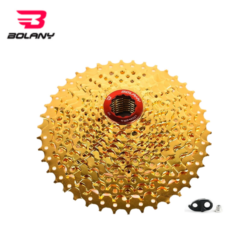 BOLANY 11 Speed 11-42T Cassette Flywheel Gold Fit Sram Shimano M8000 MTB Bike
