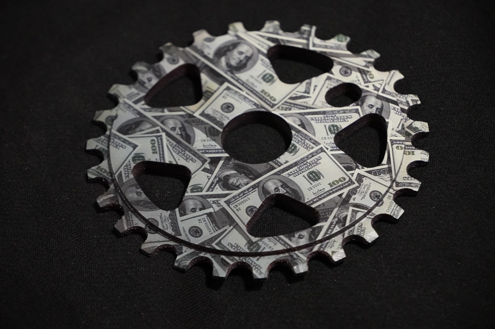 Sunday Custom Money Green $100 BMX Sprocket 27T 27 Tooth