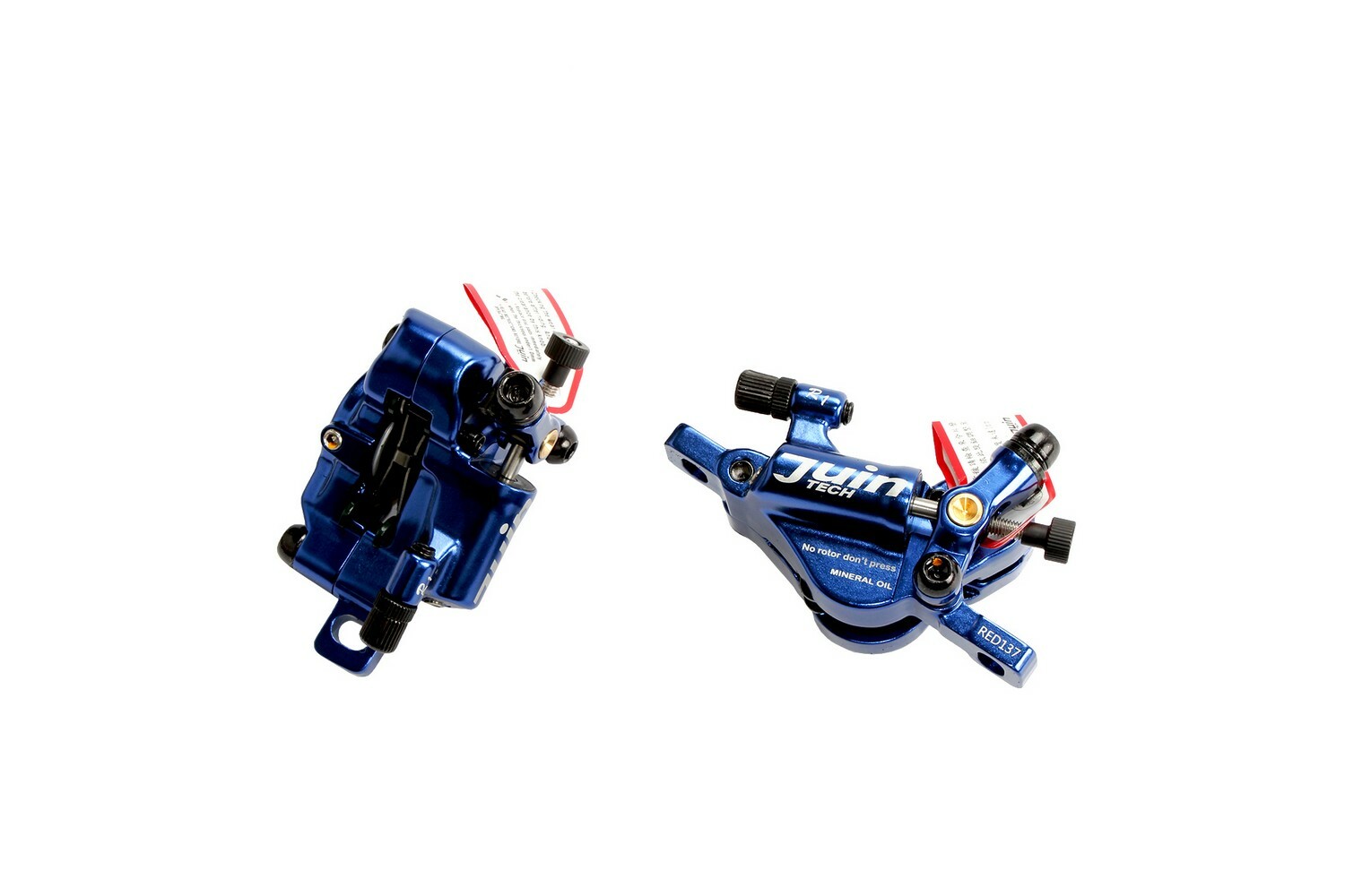 Juin Tech R1 Road Cyclocross Gravel Bicycle Hydraulic Disc Brake Set Blue