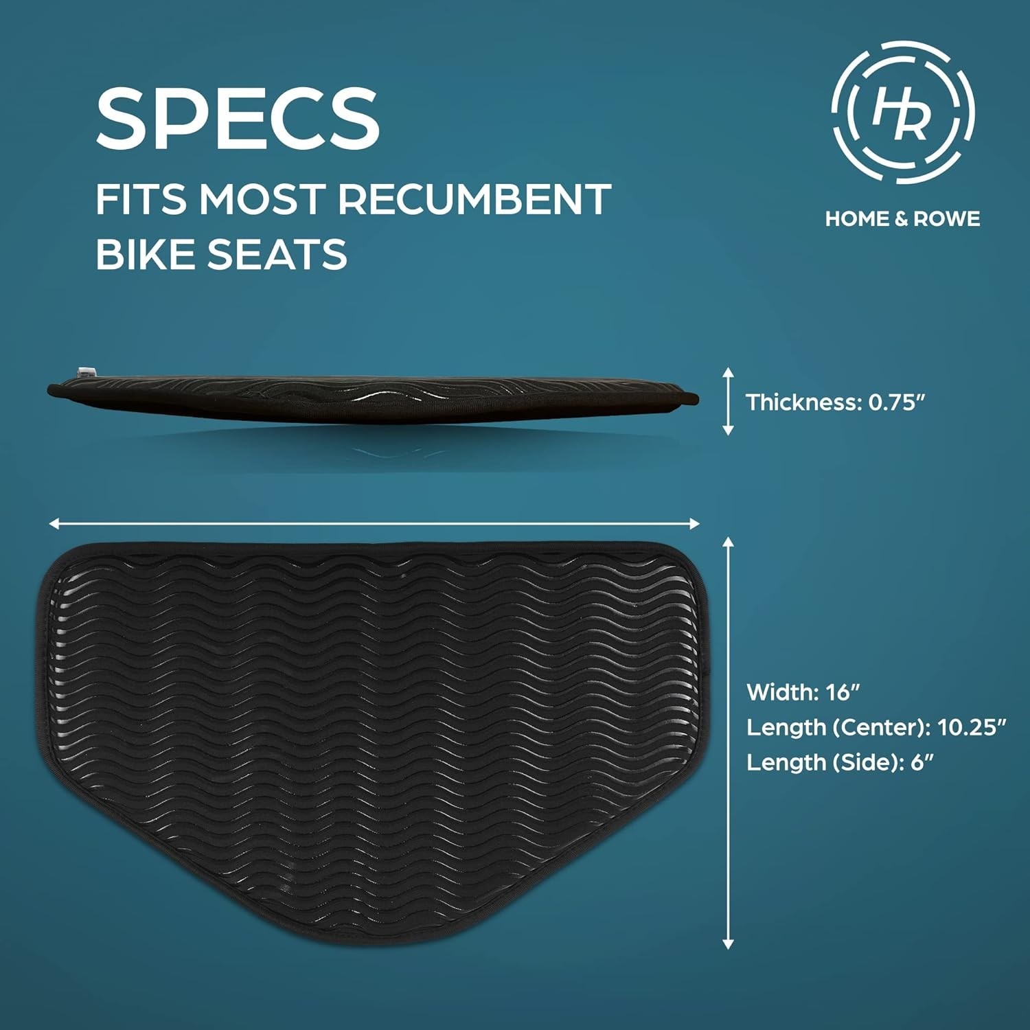 Recumbent Bike Seat Cushion – Anti-Slip Extra-Wide Seat Pad for Desk and Exer…