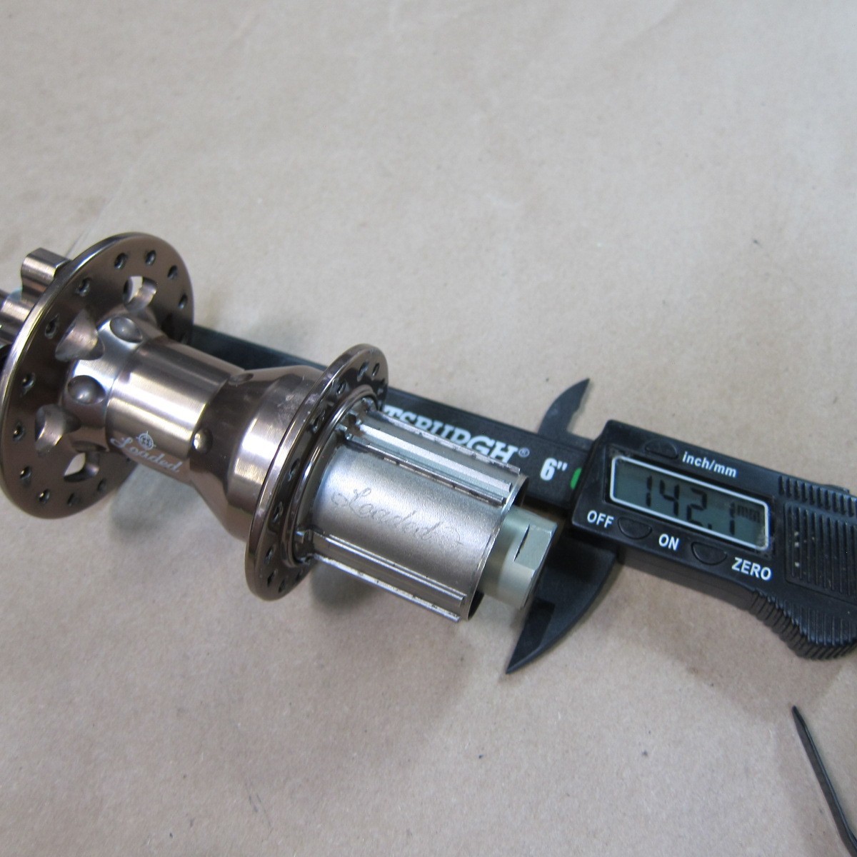Loaded Precision Inc. 12mmx142mm 32H Rear 6-bolt Disc Hub Bronze Gravel XC MTB