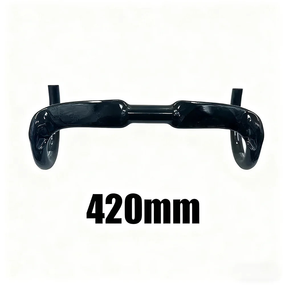 Full Carbon Road Bike Handlebar Gloss Black Top 31.8*380/400/420/440mm