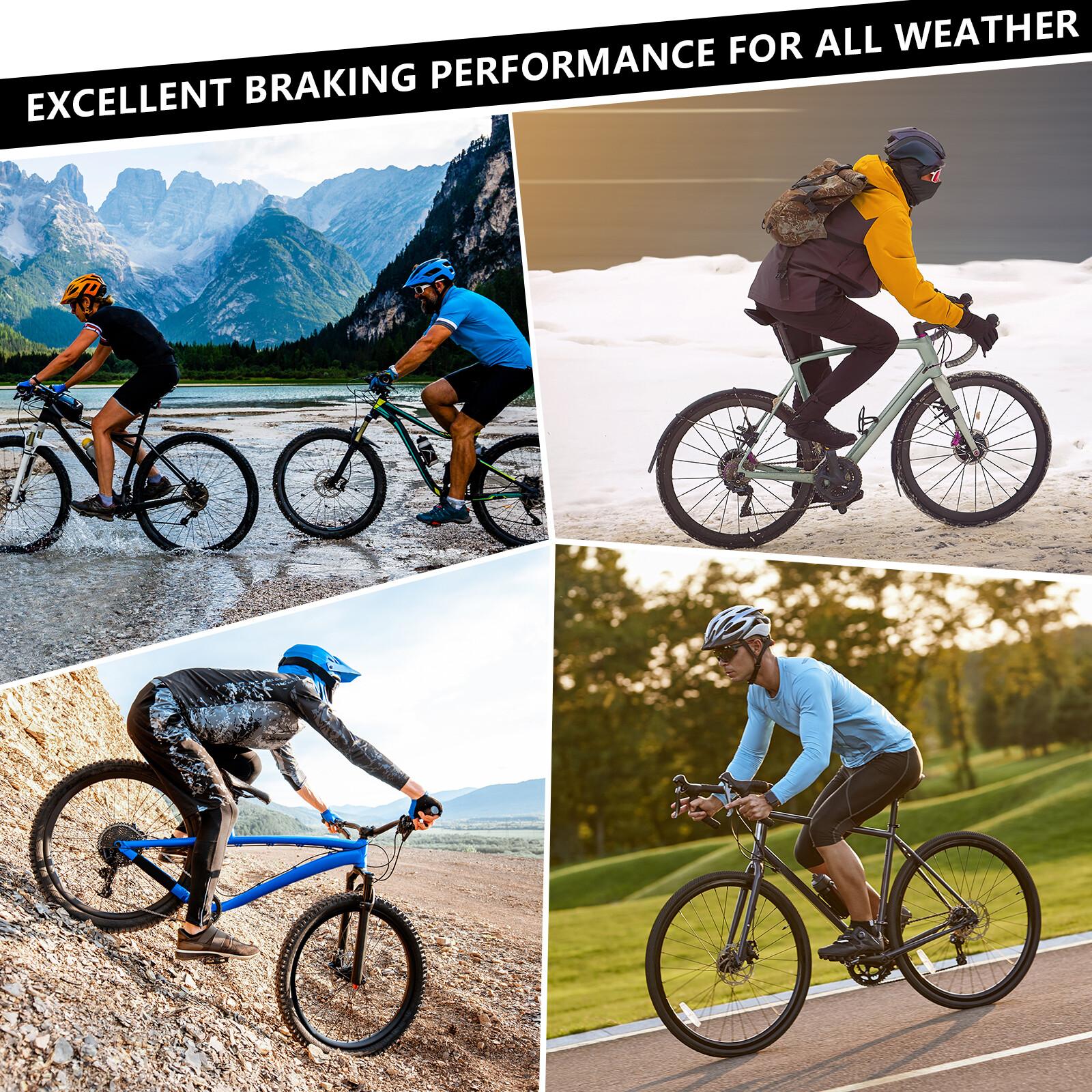 BUCKLOS MTB Bike Semi-Metallic Disc Brake Pad for Shimano B01S B05S Tektro E10