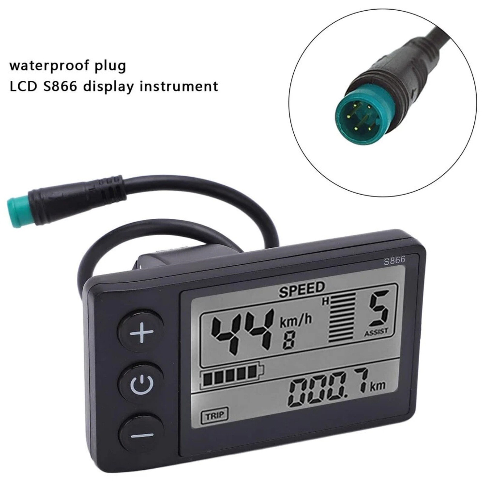 Universal S866 Cycling LCD Display Screen for Electric Bike Scooter Handlebars
