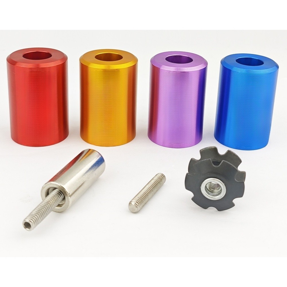 Aluminum Alloy Stainless Steel Fork Star Nut Sleeve 28.6mm OD CNC Precision Fit