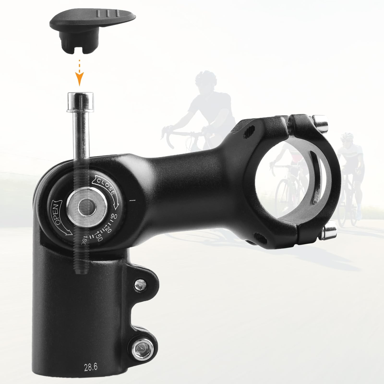 Adjustable Stem 25.4 31.8 60mm 80mm 93mm 100mm 090 Degree Adjustable Fa…