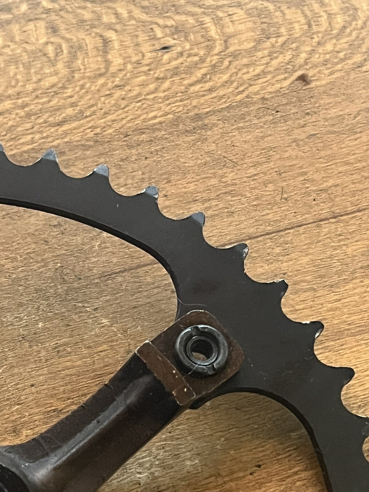 Vintage Lasco Drive Side Crank Arm + 46 T Chain Ring Single Speed Fixed Gear
