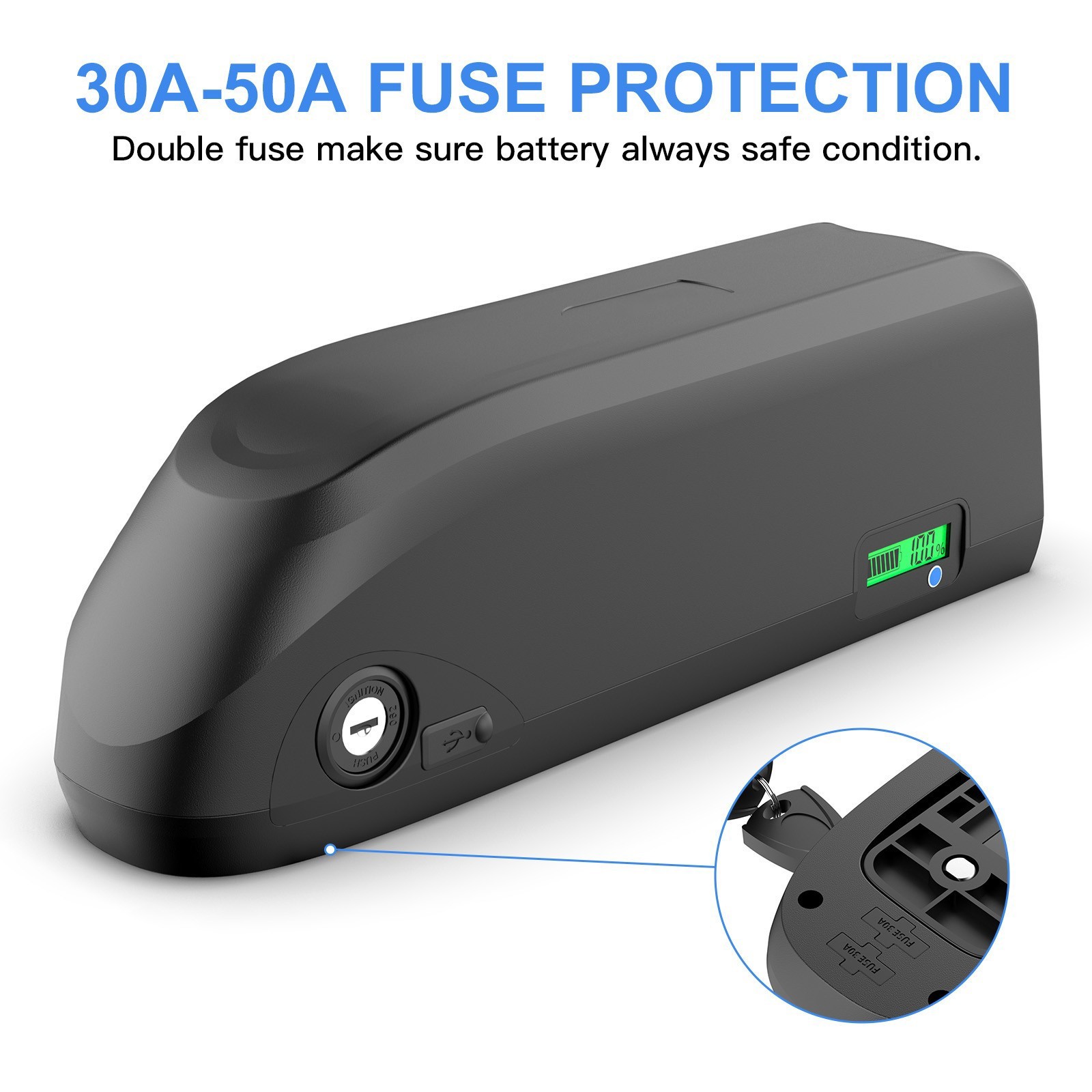 Ebike Battery 48V 20Ah Samsung Lithium Battery Pack For 0~2000W Bafang CSC Motor