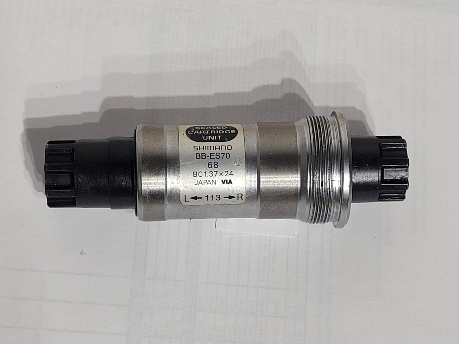 NOS Shimano Deore XT BB-ES70 Bottom Bracket 68mm x 113mm Octalink