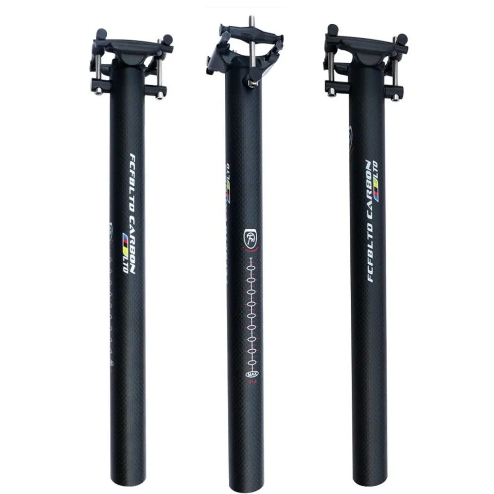 Super light Carbon MTB Road Bike Seatpost 27.2/30.8/31.6/33.9/34.9 *350/400mm