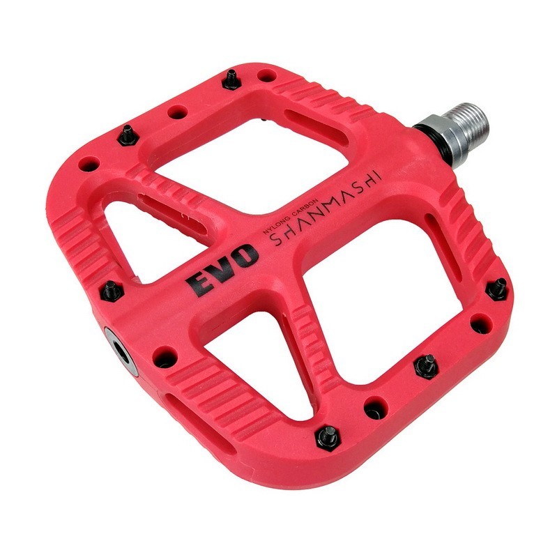 EVO Mountain Bike Pedal Nylon 9/16 Platform Flat Road BMX MTB Bicycle Pedals