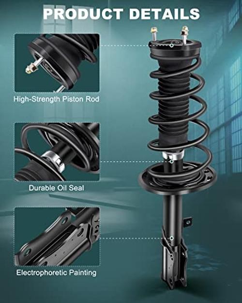 Strut Spring Assembly Front and Rear Pair Shock Front and Rear Complete Struts
