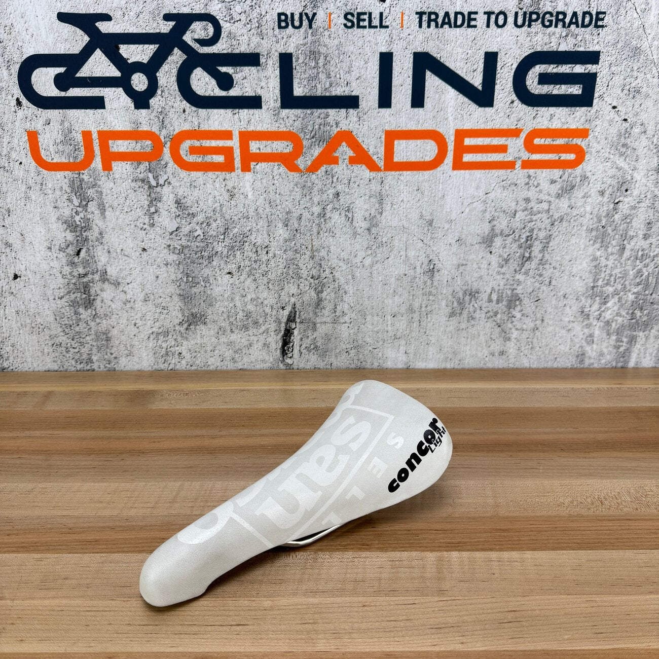 Selle San Marco Concor Light 128mm 7x7mm Titanum Rails White Bike Saddle 222g