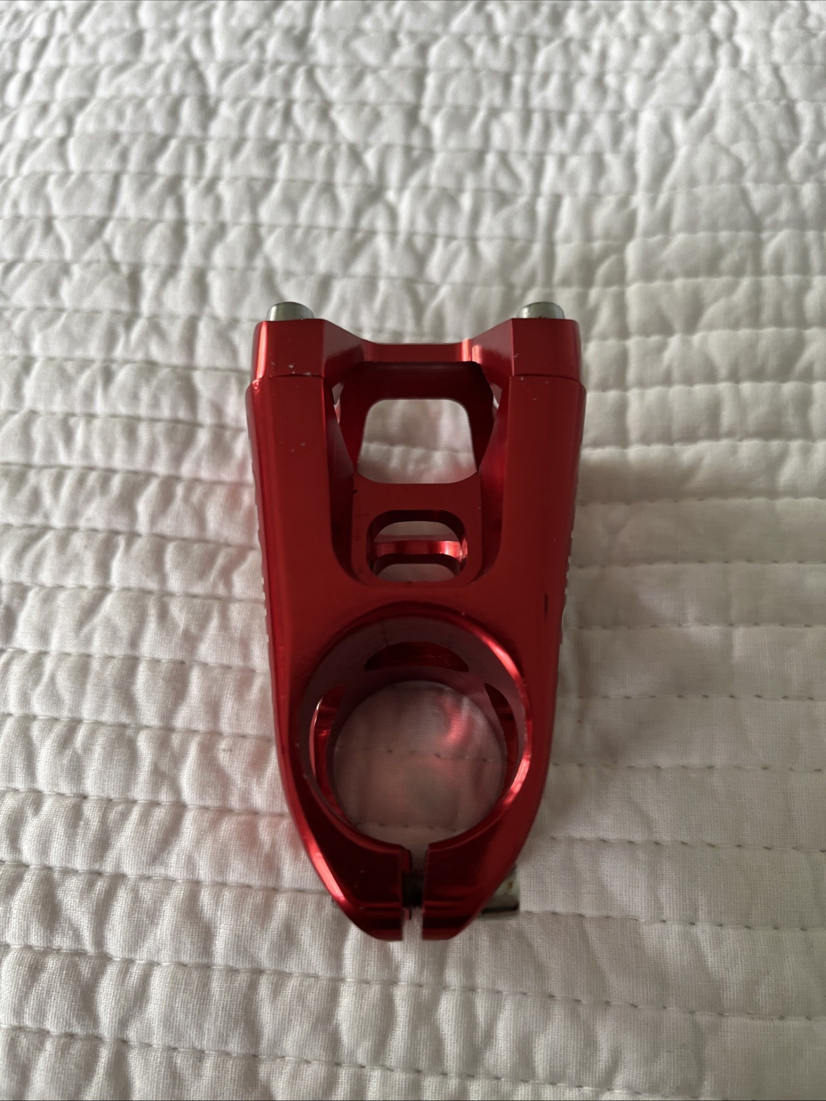 Dymoece MTB Flat Handlebar Clamp 31.8mm 720mm Alloy Bike Handlebar Red/shiny