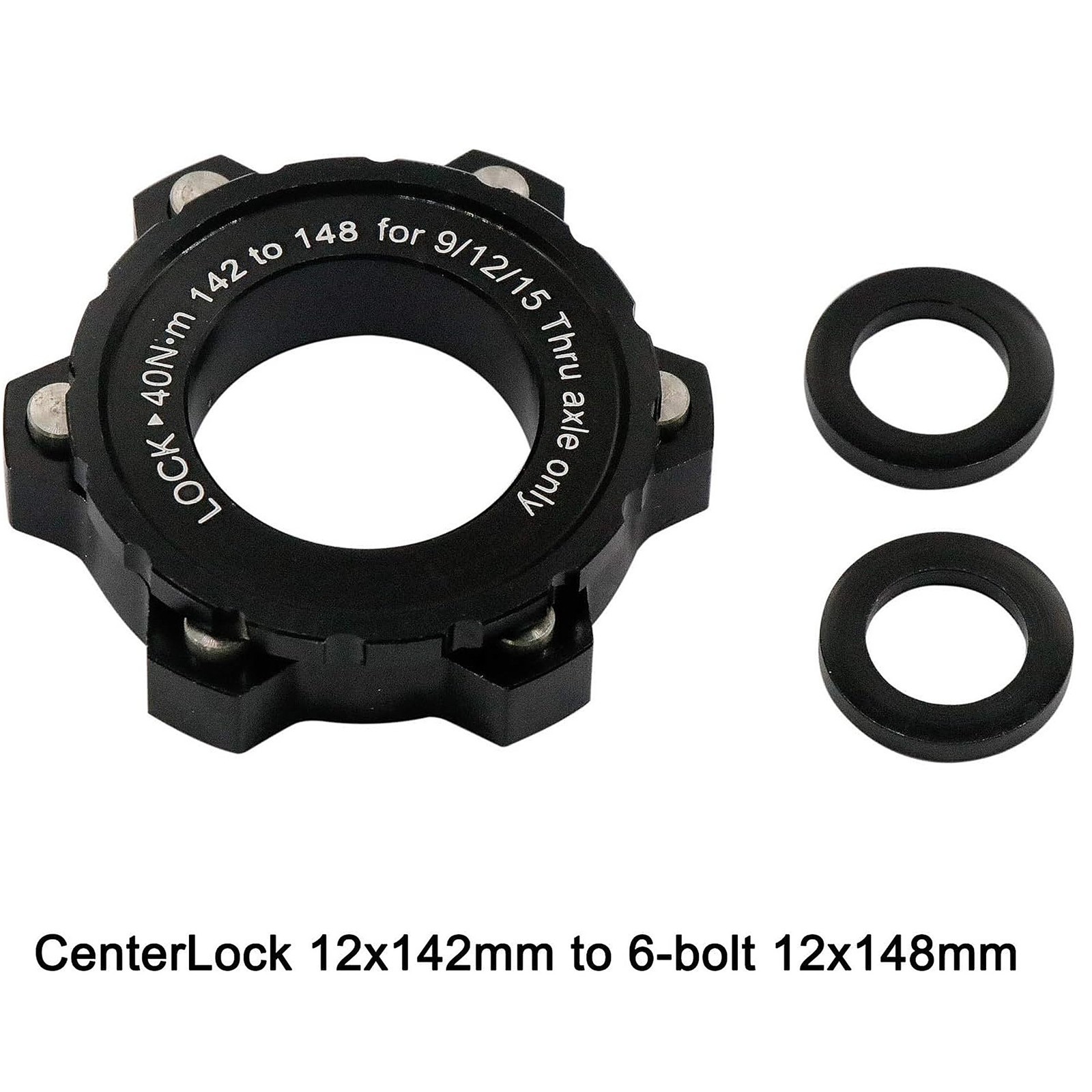 Centerlock to 6 Bolt Disc Brake Adapter 12MM /15MM Fit for Shimano