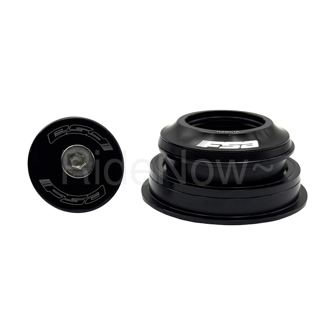 FSA 1-1/8″ Tapered Headset 50mm/62mm OD 36°/45° Bearing Black,Cover 5.3mm