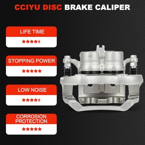 Front Left Brake Caliper Assembly w/Bracket 19B2870 2003 Front Left[19B2870]