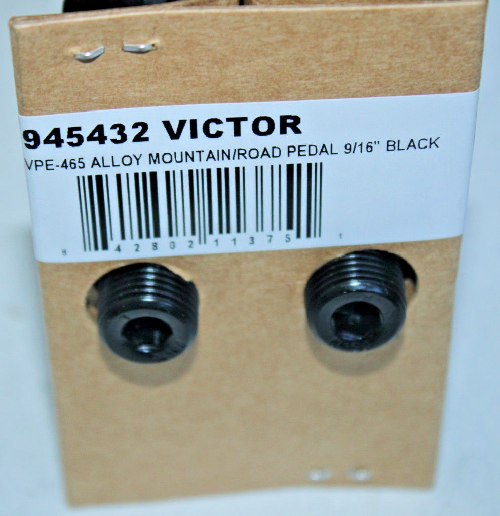 VP-Components Platform Bike Pedals Black 9/16″ Black VPE-465 Alloy MTB Road Dirt