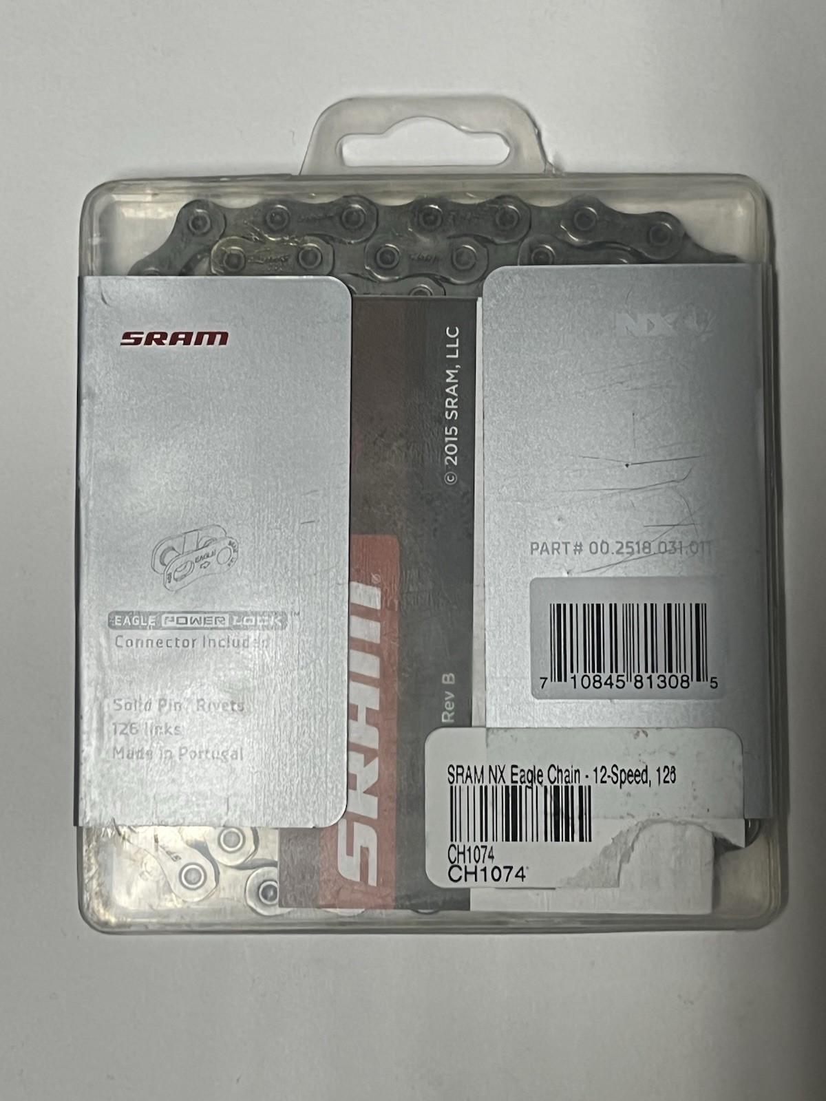 SRAM NX Eagle 12-Speed Chain Grey 126 Links w/ Eagle Power Lock Link