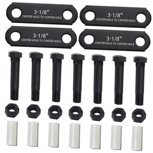 1 Sets Trailer Shackle Kit 3-1/8″ Straps,Tandem Axle 4Pcs 3-1/8″ shackle straps