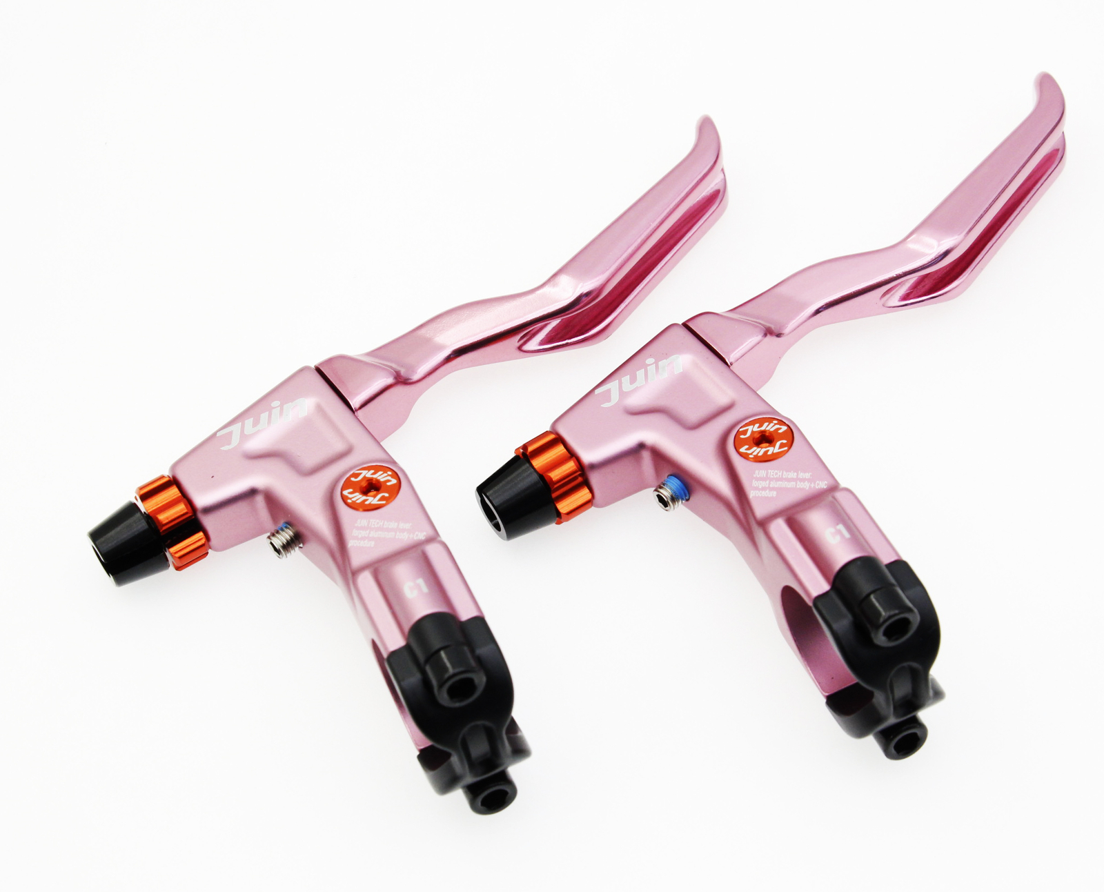 Juin Tech C1 eBike City Folding Cycle Cable-Actuated Brake Lever Set Pink