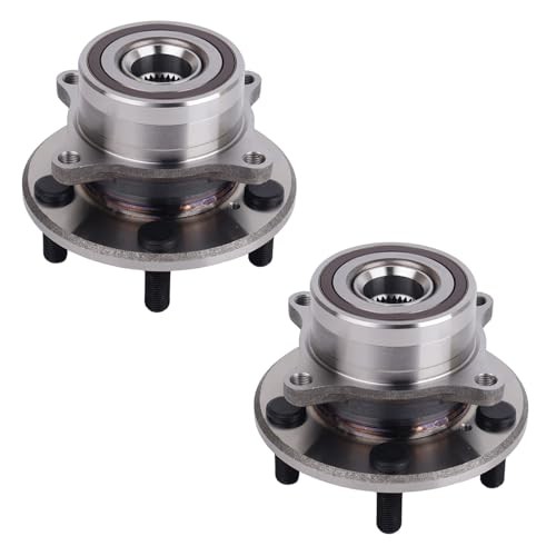 Pair 513267 Front Wheel Bearing and Hub Assembly Compatible with 2009-2015