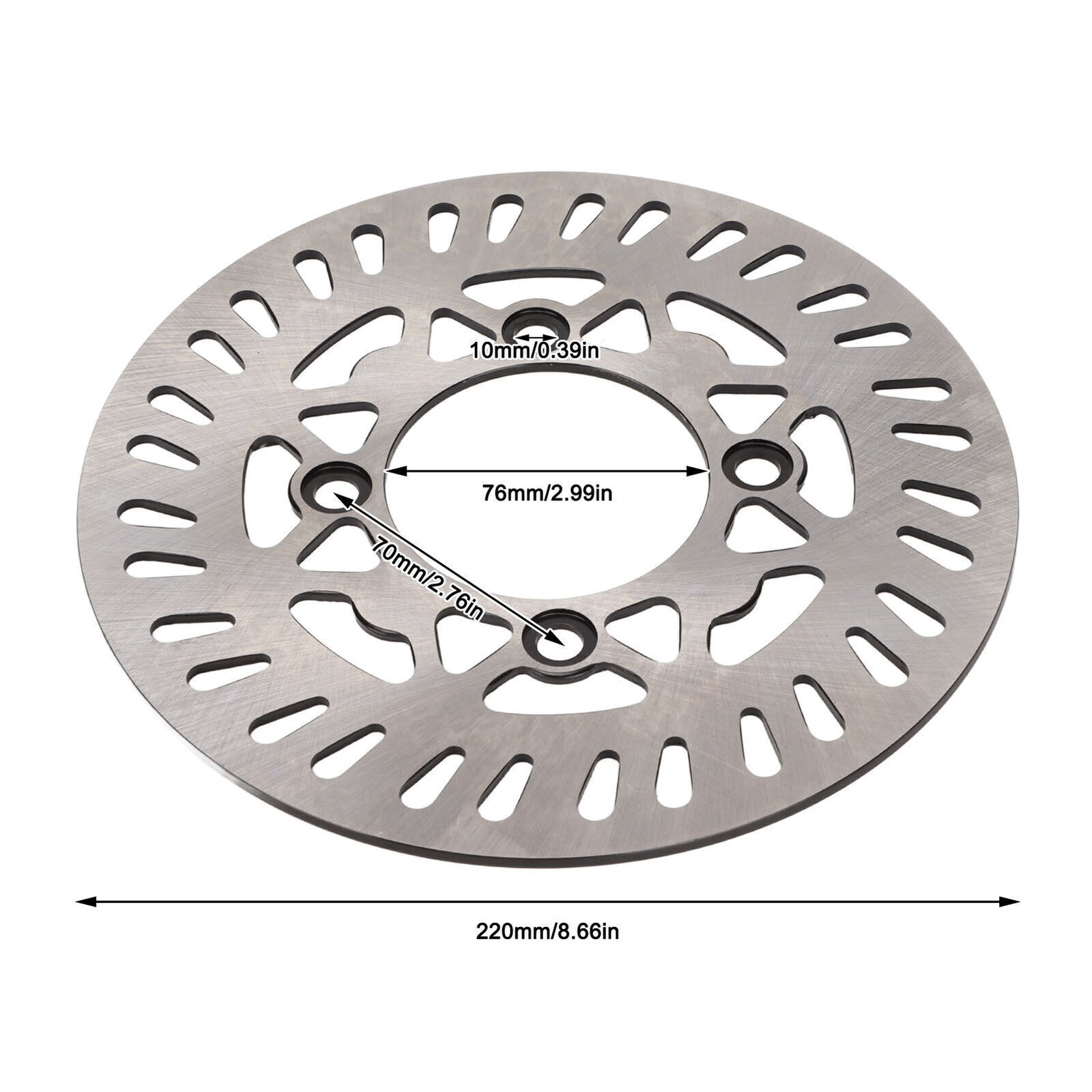 220mm Disc Brake Rotor Steel Alloy ATV Brake Disc for Chinese 50 70 90