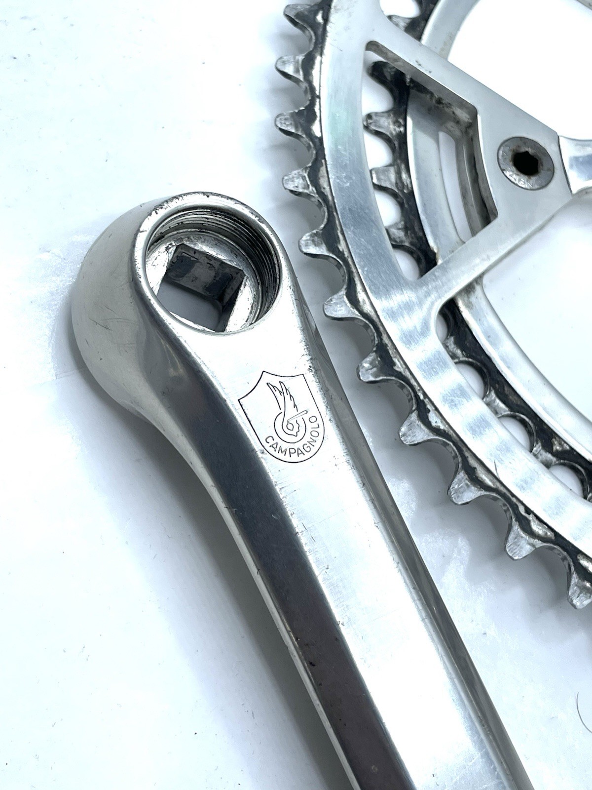 Campagnolo Triomphe Crankset 170mm 52/42 ISO Square Taper Vintage Campy Italy
