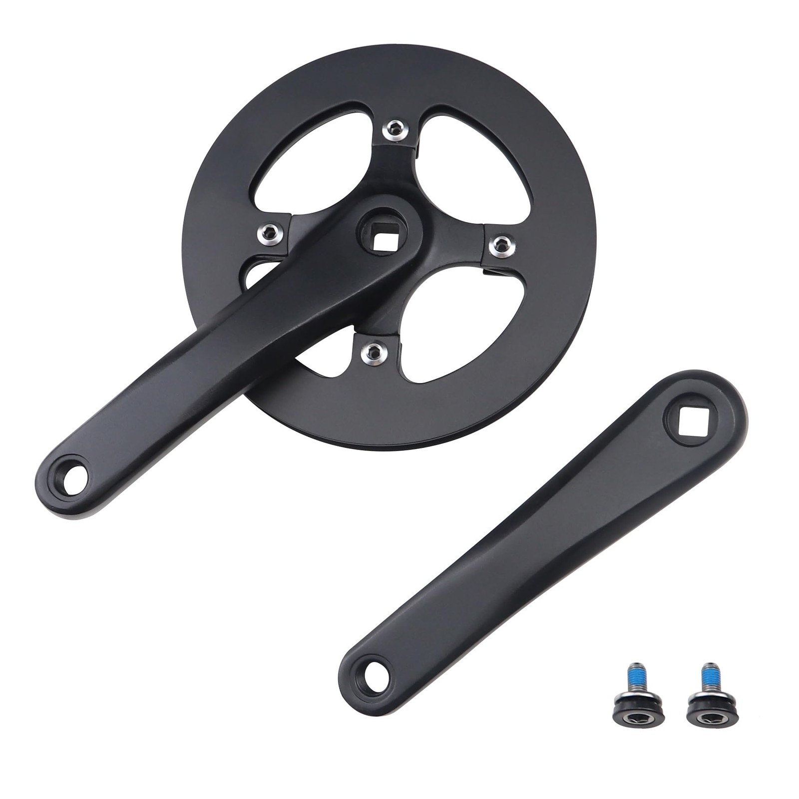 «42T Crankset with Alloy Cover, 170mm Arm for Single Speed & 6/7/8 Speed Bikes»
