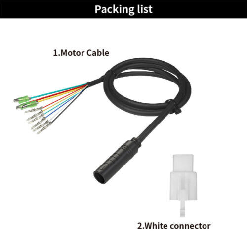 E-Bike Motor Extension Cable Julet 9 Pin Female Adapter 60/130/160cm Wire