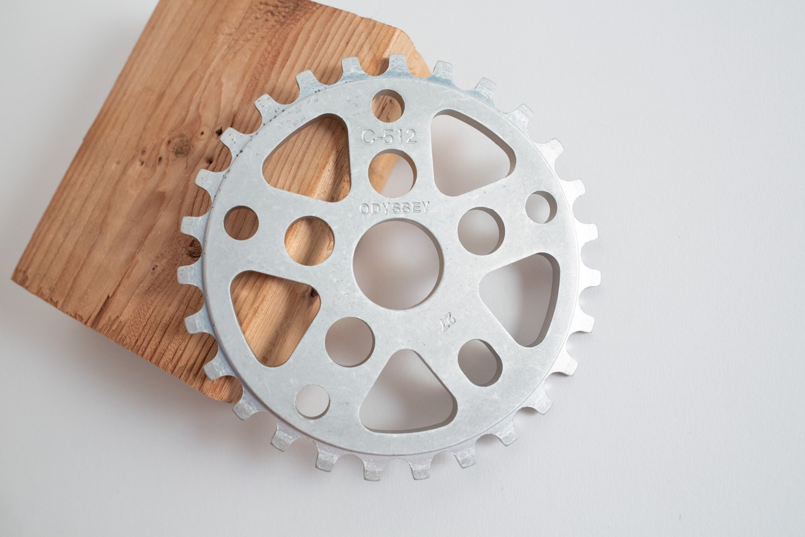 NOS Odyssey Chase Hawk C-512 27T BMX Sprocket Raw 7075-T6 Aluminum