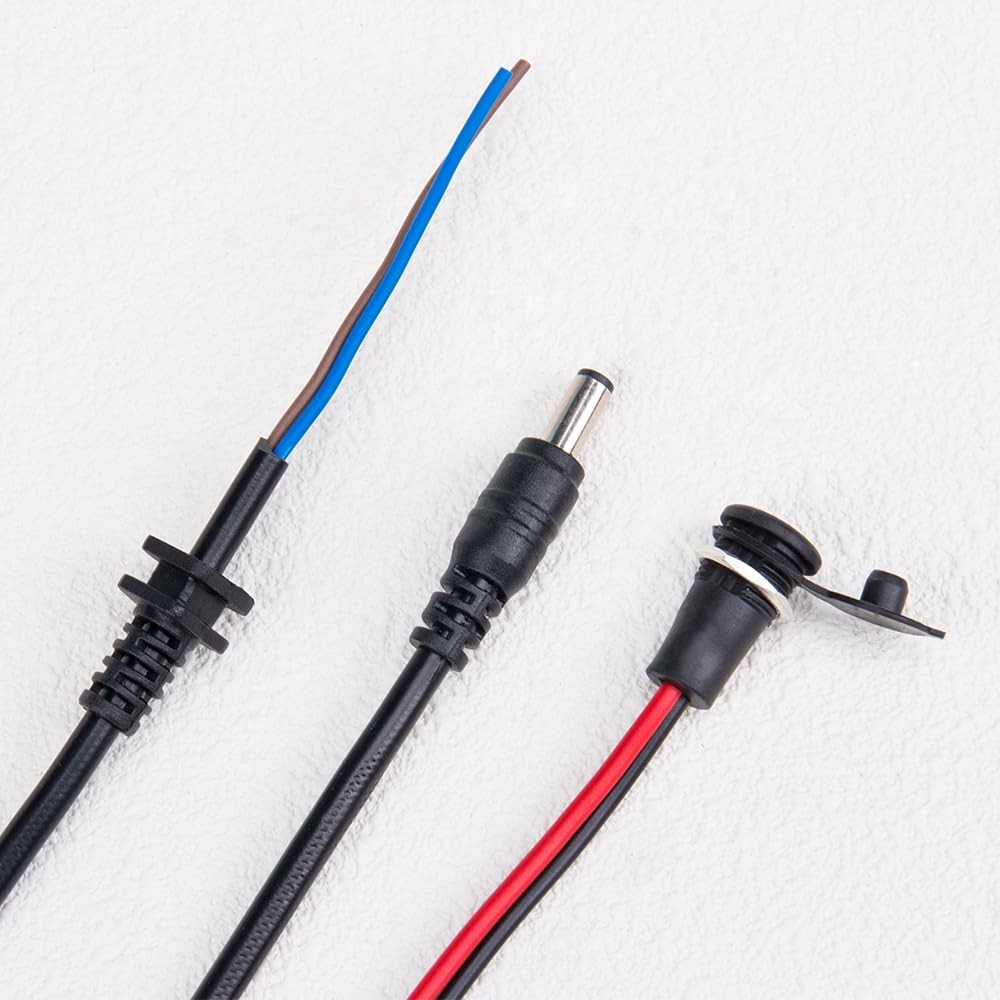 SaiDian 1Set Charging Wire 2.1mm DC Connector for 36V 48V 60V Electric Ebike Bat